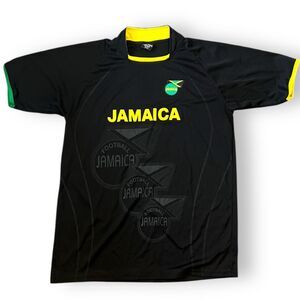 Torres Sport Mens Jamaica International Soccer Jersey Short Sleeve Black